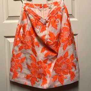 J. Crew Floral Fit and Flare Skirt